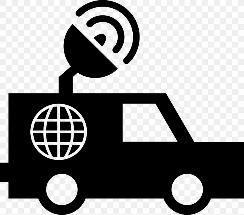Van Pickup Truck Satellite Truck Clip Art, PNG, 980x866px, Van, Area, Black, Black And White, Brand Download Free