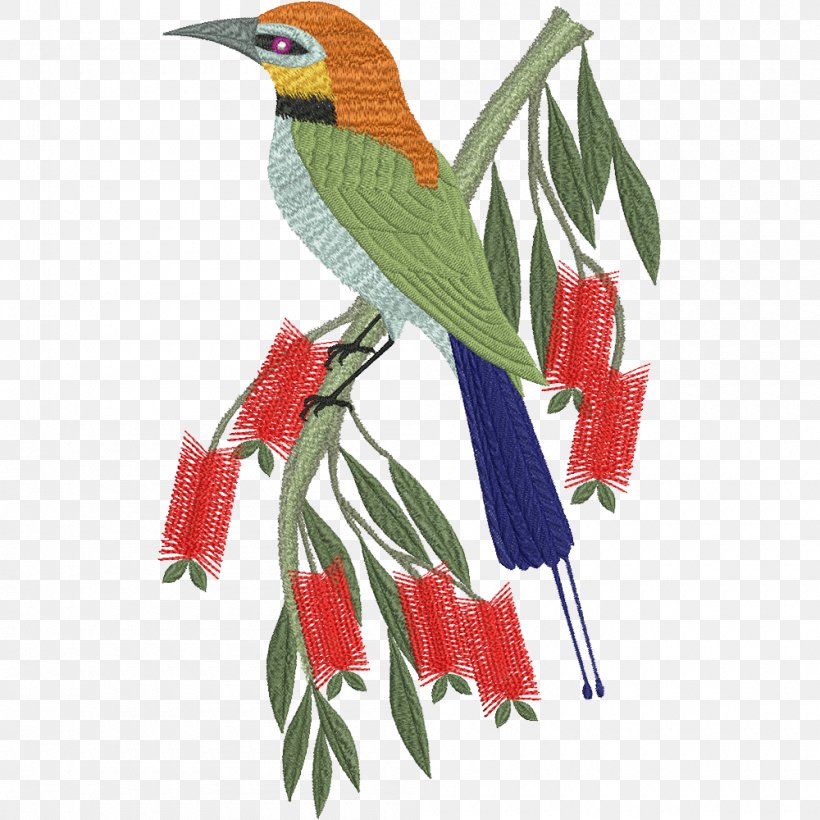 Parrot Bird Budgerigar Beak Machine Embroidery, PNG, 1000x1000px, Parrot, Art, Beak, Bird, Bluebonnet Download Free