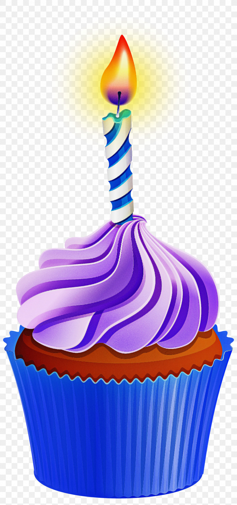 Birthday Candle, PNG, 1409x3000px, Cupcake, Baking Cup, Birthday Candle, Buttercream, Cake Download Free