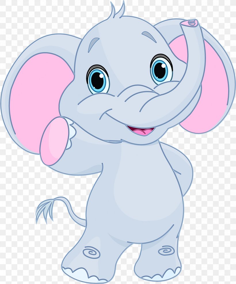Elephant Background, PNG, 2486x3000px, Watercolor, Animal Figure, Animation, Cartoon, Cuteness Download Free
