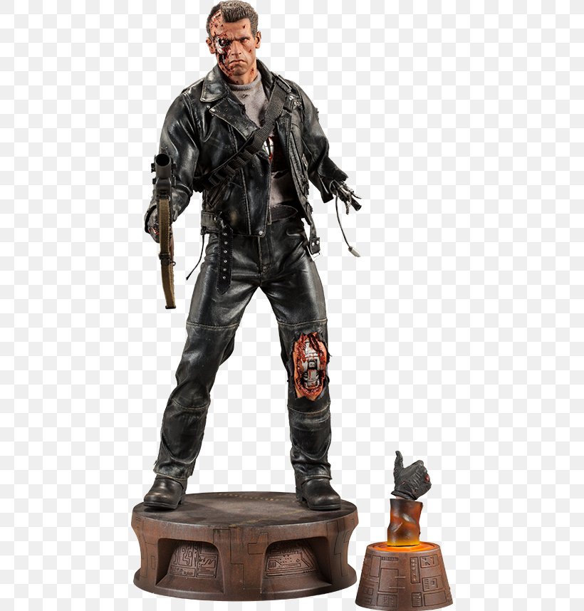 Terminator YouTube Sideshow Collectibles Statue Sculpture, PNG, 452x858px, Terminator, Action Figure, Action Toy Figures, Arnold Schwarzenegger, Bowen Designs Download Free
