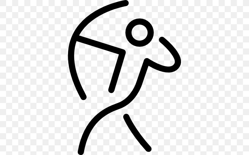 Archery Stick Figure Symbol, PNG, 512x512px, Archery, Archery Games, Black And White, Bow And Arrow, Sport Download Free