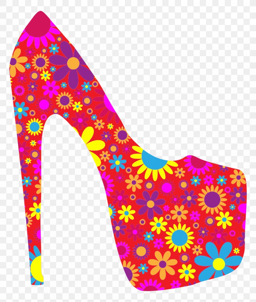 High-heeled Shoe Clip Art, PNG, 847x1000px, Highheeled Shoe, Art, Clothing, Floral Design, Flower Download Free