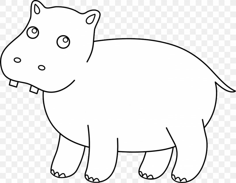 Hippopotamus Drawing Clip Art, PNG, 940x729px, Hippopotamus, Animal Figure, Area, Artwork, Black Download Free