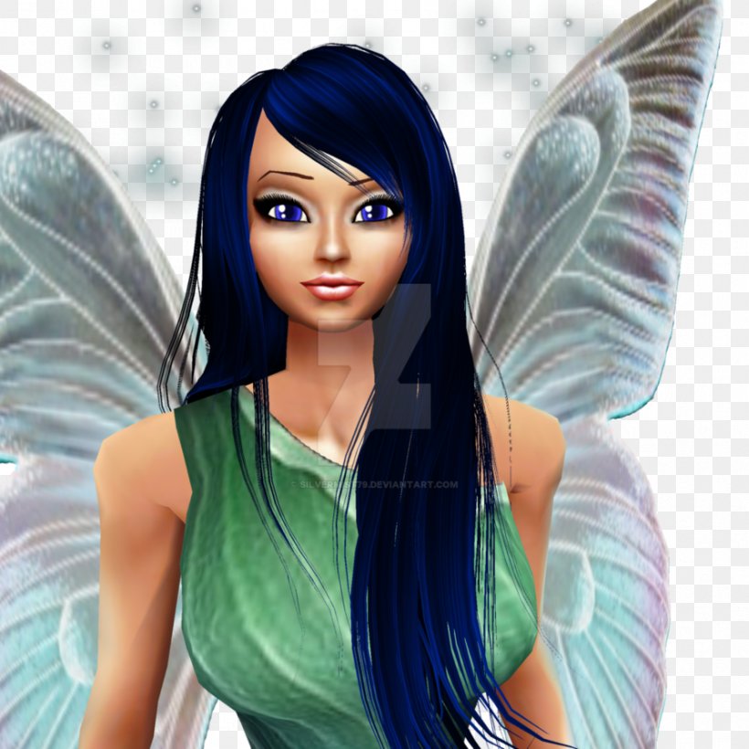 Fairy Barbie Black Hair, PNG, 894x894px, Watercolor, Cartoon, Flower, Frame, Heart Download Free