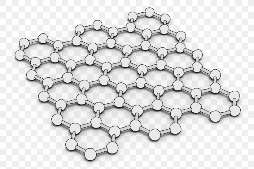 Graphene 3D Lab Nanotechnology Two-dimensional Materials Two-dimensional Space, PNG, 1200x800px, Graphene, Atom, Black And White, Body Jewelry, Chemical Vapor Deposition Download Free