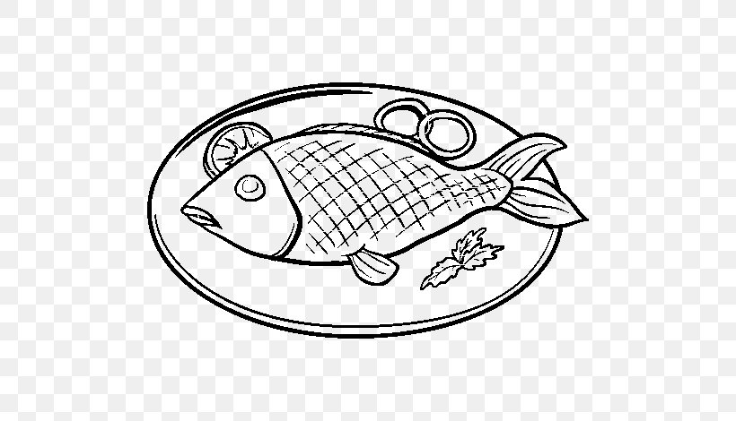 Fried Fish Drawing Clip Art, PNG, 600x470px, Fish, Area, Art, Artwork, Black And White Download Free