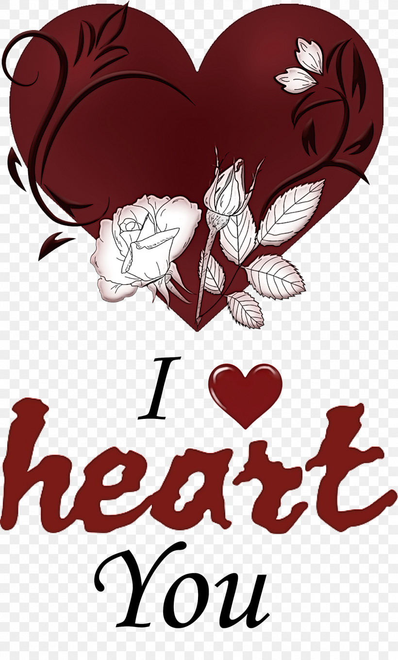 I Heart You I Love You Valentines Day, PNG, 1811x3000px, I Heart You, Cartoon, Character, Flower, Heart Download Free