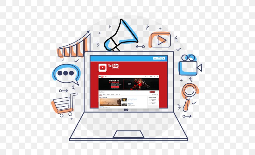 Social Media Marketing Social Video Marketing Video Advertising, PNG, 500x500px, Social Media, Advertising, Advertising Campaign, Area, Brand Download Free