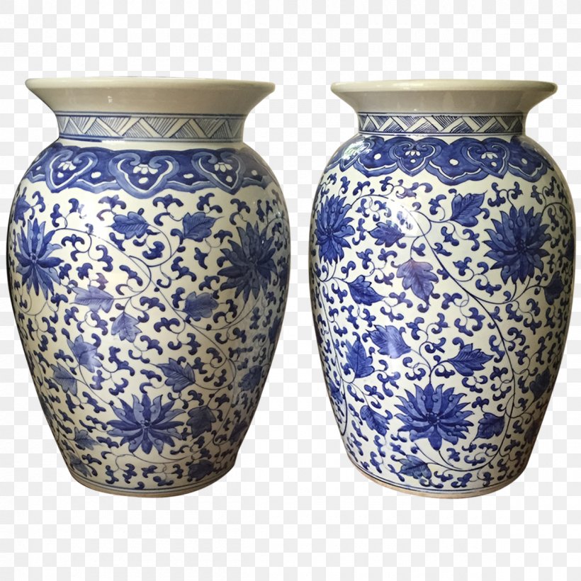 Vase Ceramic Blue And White Pottery Cobalt Blue, PNG, 1200x1200px, Vase, Artifact, Blue, Blue And White Porcelain, Blue And White Pottery Download Free