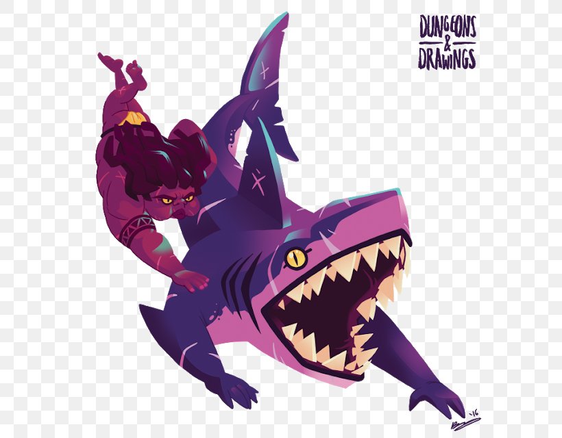 Dungeons & Dragons Wereshark Drawing Cartoon, PNG, 640x640px, Dungeons Dragons, Art, Bestiary, Bitje, Cartoon Download Free