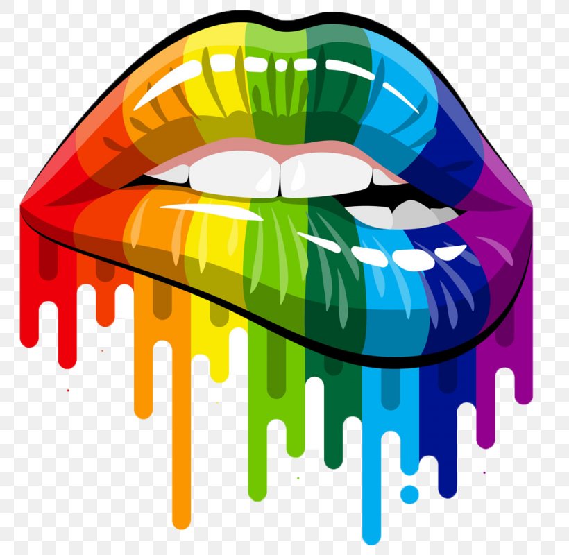 Lip Rainbow Decal, PNG, 800x800px, Lip, Color, Decal, Gay Pride, Lgbt Download Free