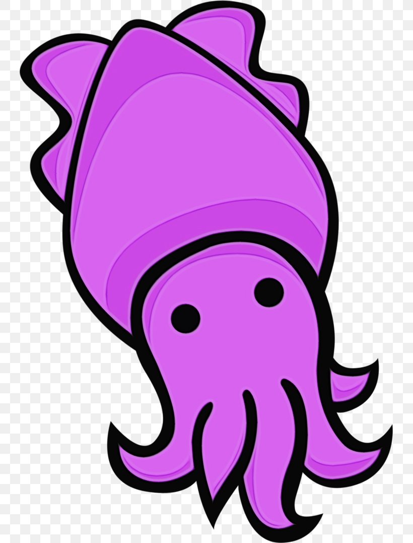 Octopus Clip Art Purple Marine Invertebrates Line Art, PNG, 741x1077px, Watercolor, Giant Pacific Octopus, Line Art, Marine Invertebrates, Octopus Download Free