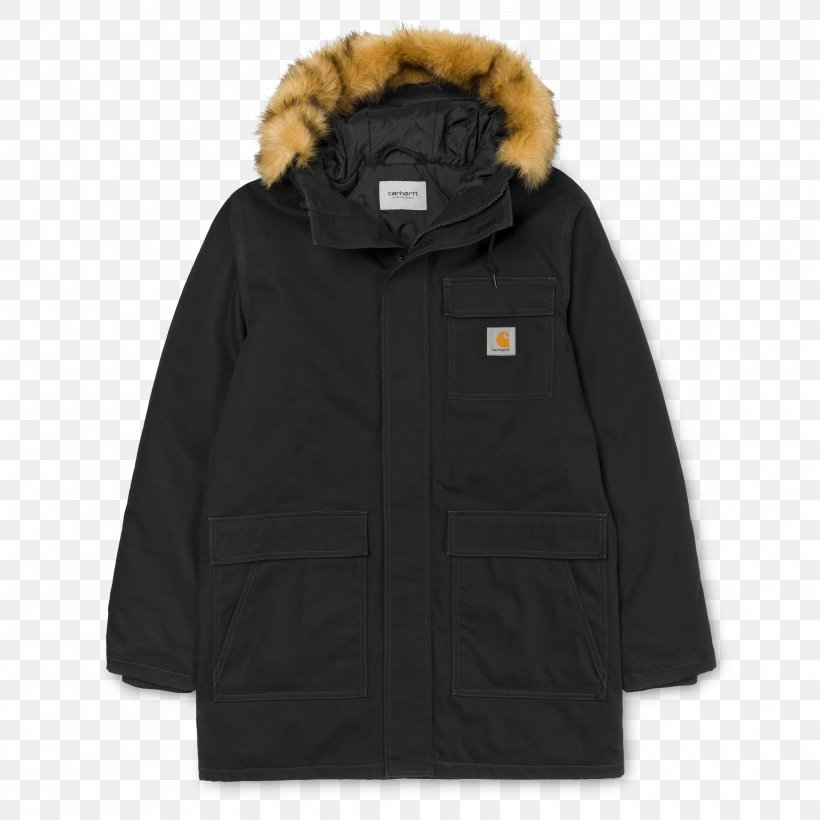 Parka Jacket Carhartt Clothing Waxed Cotton, PNG, 3000x3000px, Parka, Black, Canada Goose, Carhartt, Clothing Download Free