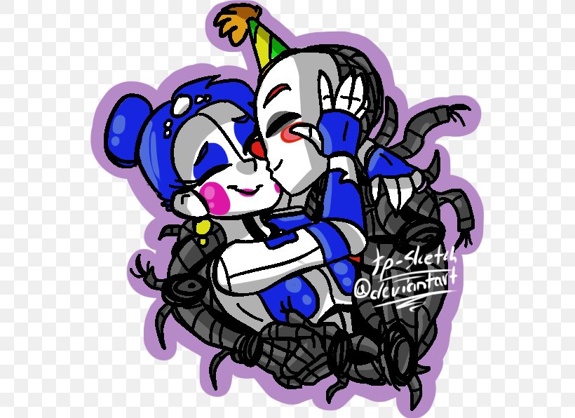 Five Nights At Freddy's: Sister Location Fan Art Drawing, PNG, 564x596px, Watercolor, Cartoon, Flower, Frame, Heart Download Free
