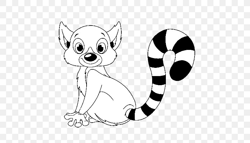 Ring-tailed Lemur Indri Coloring Book Primate, PNG, 600x470px, Lemur, Artwork, Bear, Black And White, Blackandwhite Ruffed Lemur Download Free