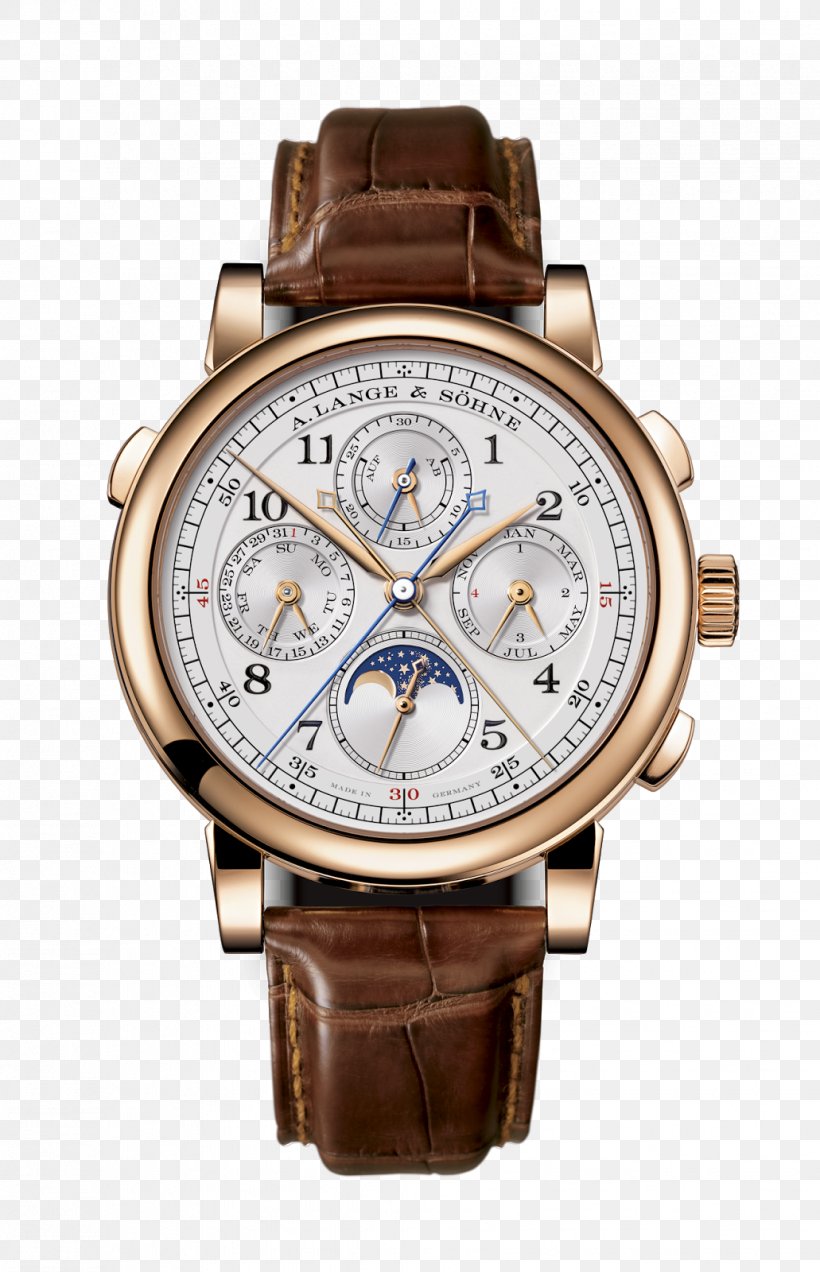 A. Lange & Söhne 1815 Double Chronograph Annual Calendar Watch, PNG, 1031x1600px, Lange Sohne, Annual Calendar, Brown, Chronograph, Complication Download Free