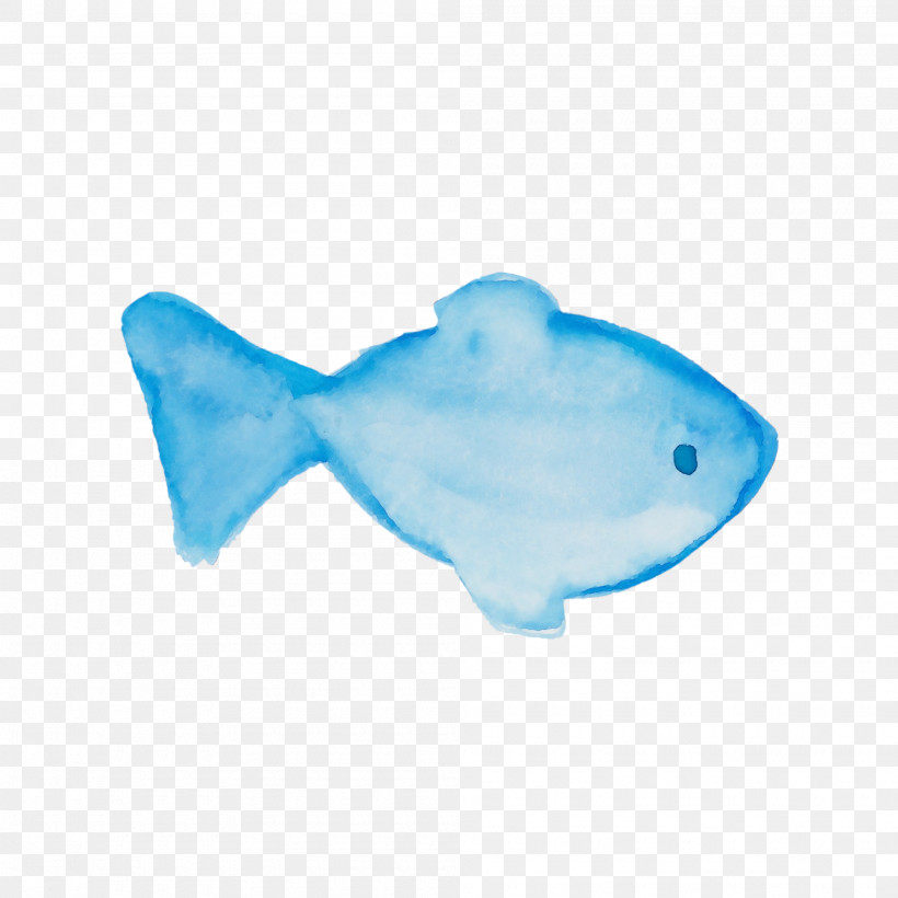 Blue Turquoise Fish Aqua Fish, PNG, 2000x2000px, Watercolor Fish, Aqua, Blue, Fish, Paint Download Free