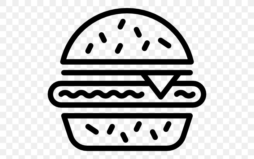 Hamburger Pizza Breakfast Junk Food, PNG, 512x512px, Hamburger, Bacon, Black And White, Breakfast, Cuisine Download Free