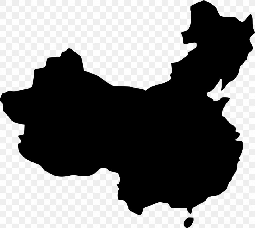 Northwest China Map, PNG, 980x878px, China, Black, Black And White, Company, Leaf Download Free