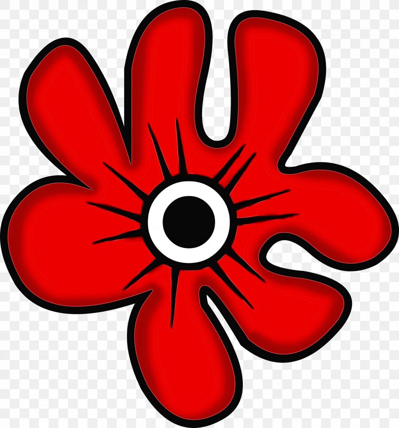 Red Clip Art Petal Symbol Plant, PNG, 2795x3000px, Watercolor, Flower, Paint, Petal, Plant Download Free