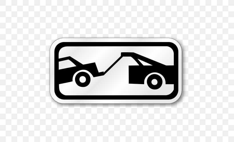 Car Towing Tow Truck Parking Traffic Sign, PNG, 500x500px, Car, Area, Black And White, Brand, Car Park Download Free