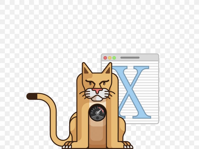 Mac OS X 10.1 MacOS Mac OS X 10.0, PNG, 1600x1200px, Mac Os X 101, Airdrop, Carnivoran, Cartoon, Cat Download Free