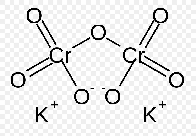 Potassium Dichromate Chromate And Dichromate Potassium Chromate Structural Formula, PNG, 800x571px, Potassium Dichromate, Area, Auto Part, Black And White, Body Jewelry Download Free