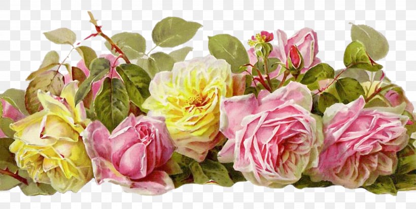 Garden Roses Decoupage Flower Paper, PNG, 4016x2023px, Garden Roses, Art, Artificial Flower, Cut Flowers, Decoupage Download Free