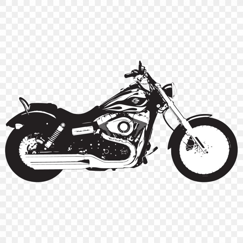 Harley-Davidson Super Glide Motorcycle Softail Huntington Beach Harley-Davidson, PNG, 1200x1200px, Harleydavidson Super Glide, Automotive Design, Bicycle Frame, Black And White, Chopper Download Free