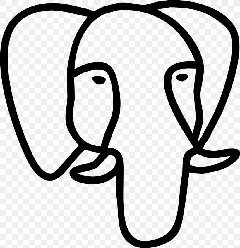 PostgreSQL Object-relational Database XTuple Ruby On Rails, PNG, 946x980px, Postgresql, Artwork, Black, Black And White, Column Download Free