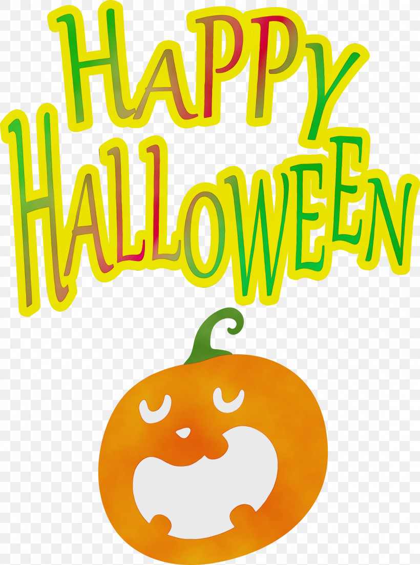 Pumpkin, PNG, 2232x3000px, Happy Halloween, Cartoon, Fruit, Logo, Meter Download Free