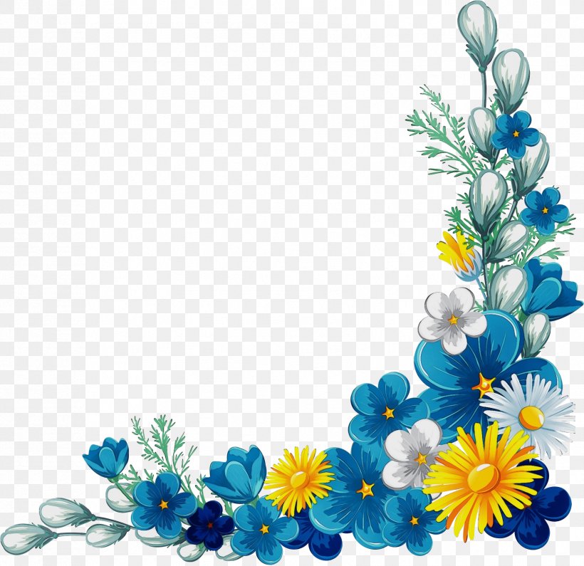 Floral Flower Background, PNG, 1704x1654px, Floral Design, Aqua, Artificial Flower, Borders And Frames, Colorado Spruce Download Free
