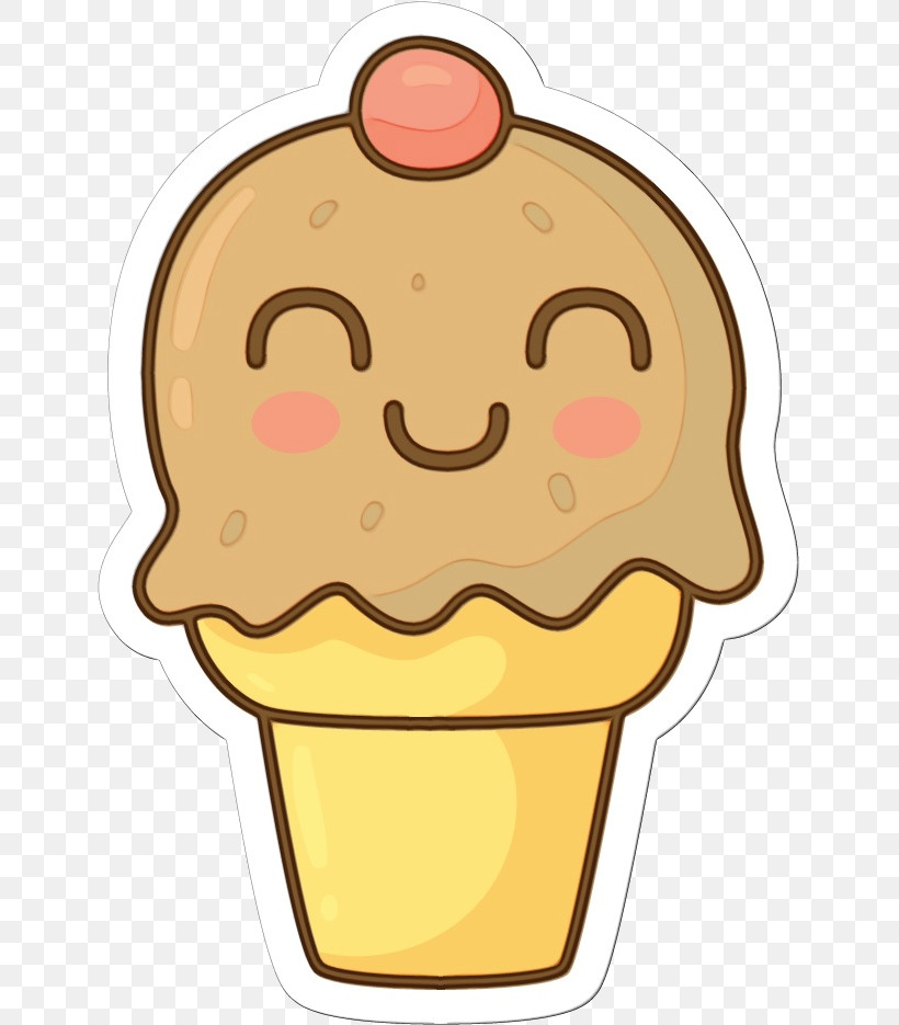 Ice Cream, PNG, 641x935px, Watercolor, Cake, Chocolate Ice Cream, Cupcake, Dessert Download Free