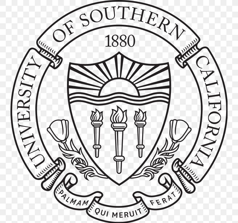 University Of Southern California University Of California, Los Angeles Monrovia Unified School District Research University, PNG, 748x767px, University Of Southern California, Area, Black And White, Brand, California Download Free