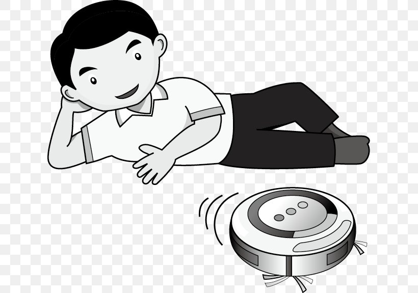 Clip Art Robotic Vacuum Cleaner Illustration, PNG, 633x575px, Watercolor, Cartoon, Flower, Frame, Heart Download Free