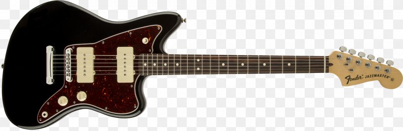 Fender Jazzmaster Squier Jagmaster Fender Jaguar Fender Stratocaster Fender Mustang, PNG, 2400x785px, Fender Jazzmaster, Acoustic Electric Guitar, Acoustic Guitar, Bass Guitar, Bridge Download Free