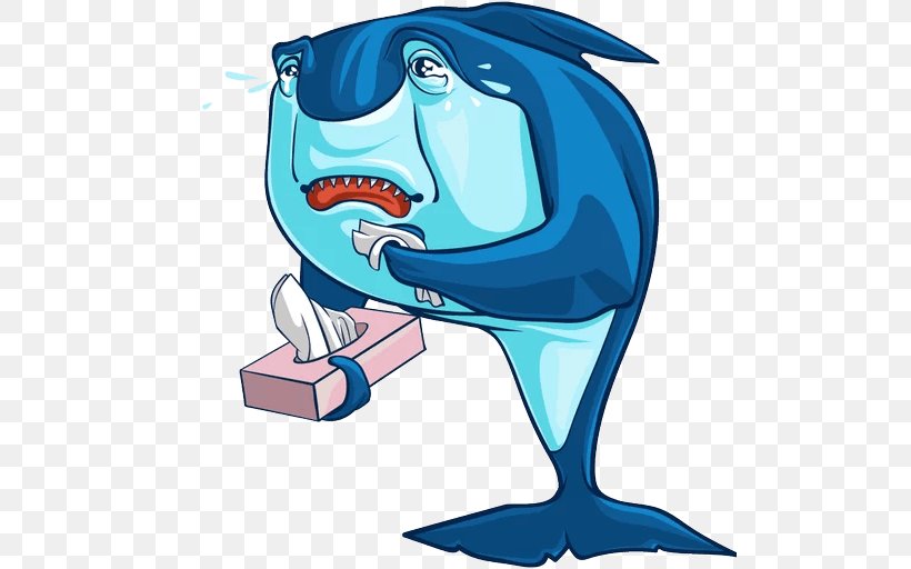 Shark Anatomy Telegram Sticker Shark Tooth, PNG, 512x512px, Shark, Cartilaginous Fish, Cartoon, Cetacea, Electric Blue Download Free