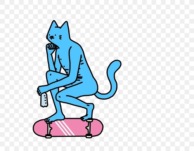 Sticker Skateboard Cat Text Human Behavior Clip Art, PNG, 565x640px, Sticker, Acedia, Area, Artwork, Cartoon Download Free