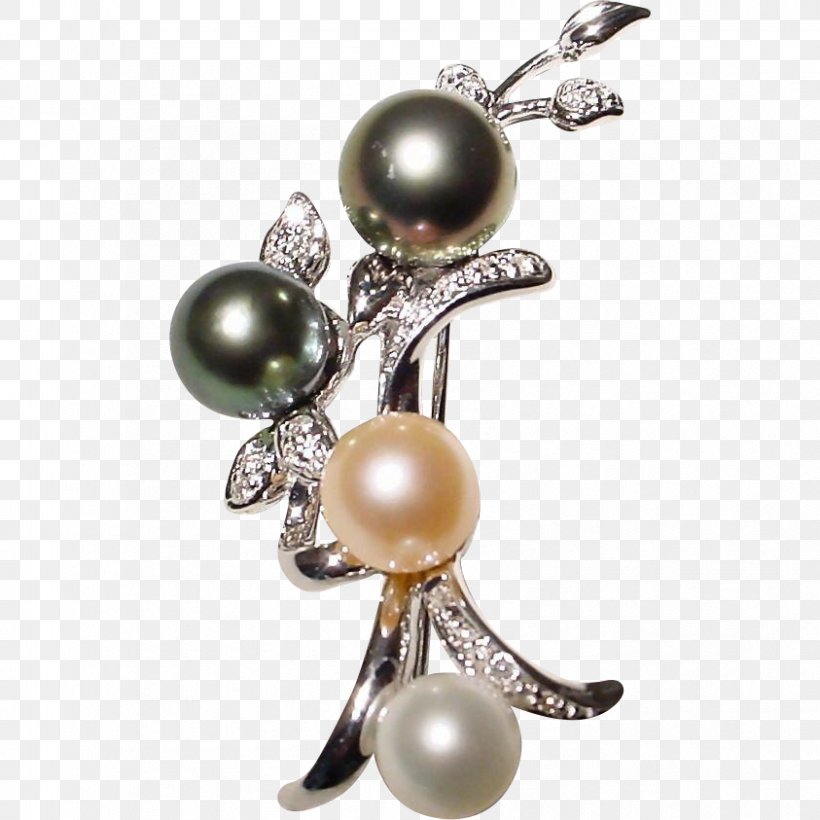 Tahitian Pearl Earring Brooch Jewellery, PNG, 843x843px, Pearl, Akoya Pearl Oyster, Body Jewelry, Brooch, Charm Bracelet Download Free