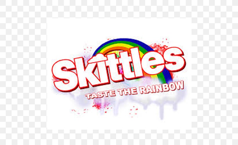 Skittles Logo Rainbow Taste Flavor, PNG, 500x500px, Skittles, Advertising, Area, Brand, Color Download Free