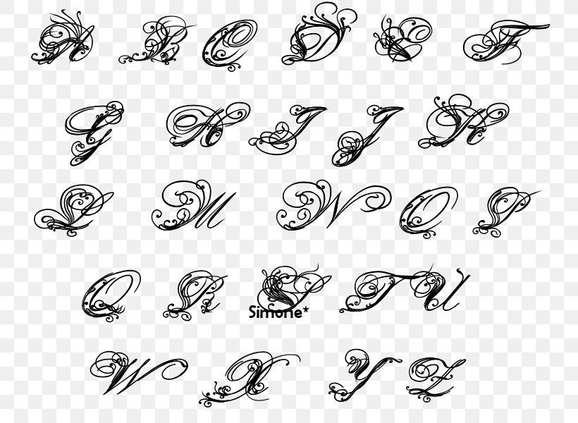 Old English Lettering Temporary Tattoos (Large)