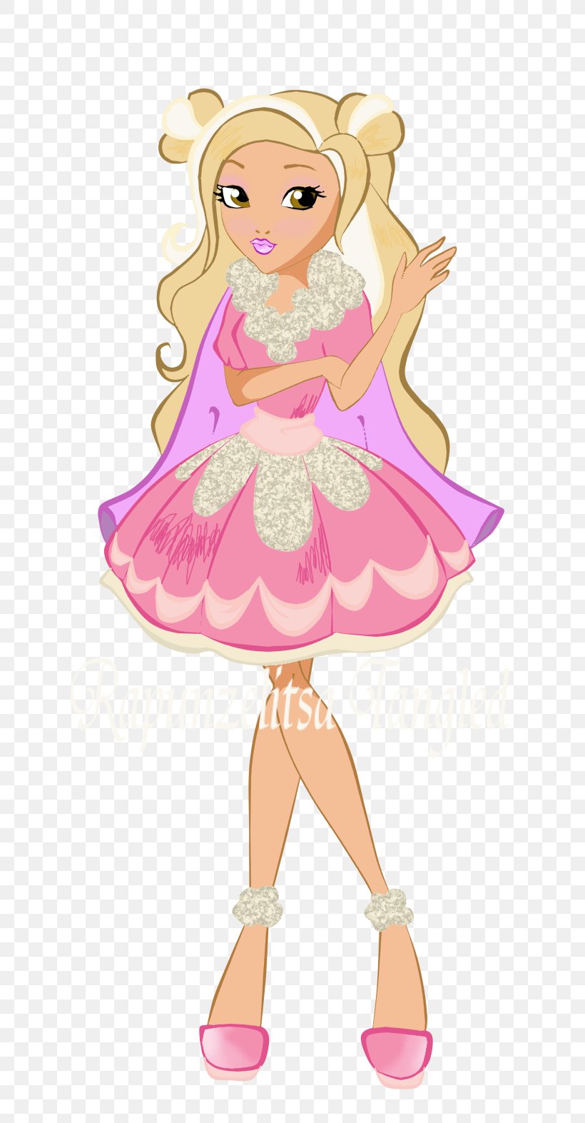 Barbie Pink M Fairy Clip Art, PNG, 685x1573px, Watercolor, Cartoon, Flower, Frame, Heart Download Free