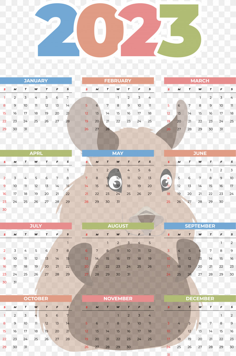 Calendar 2023 Almanac June Holiday, PNG, 3580x5393px, Calendar, Almanac, Holiday, June, Month Download Free