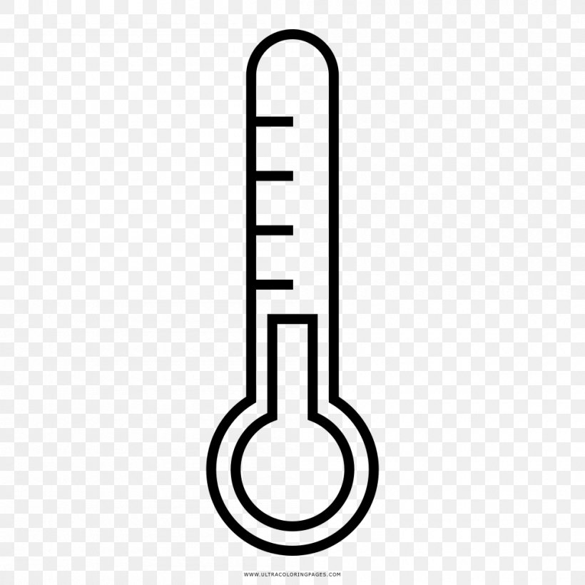 Drawing Thermometer Coloring Book Temperature, PNG, 1000x1000px, Watercolor, Cartoon, Flower, Frame, Heart Download Free
