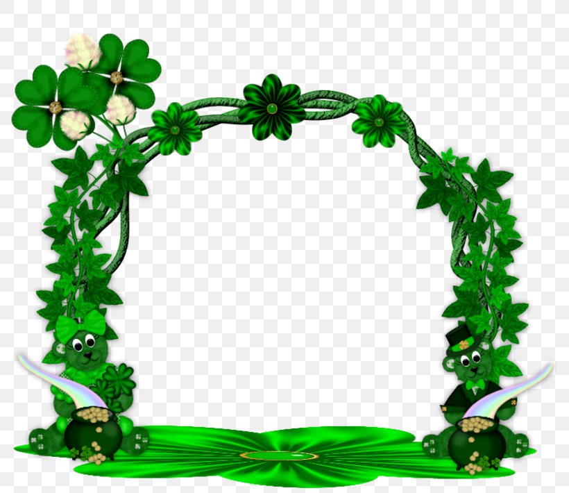 Saint Patrick's Day Paper Picture Frames Shamrock Clip Art, PNG, 800x710px, Saint Patrick S Day, Clover, Flowering Plant, Grass, Holiday Download Free