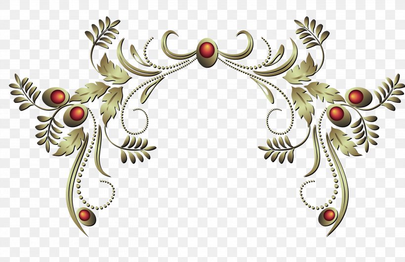 Clip Art, PNG, 2819x1825px, Motif, Christmas Ornament, Gold, Resource Download Free