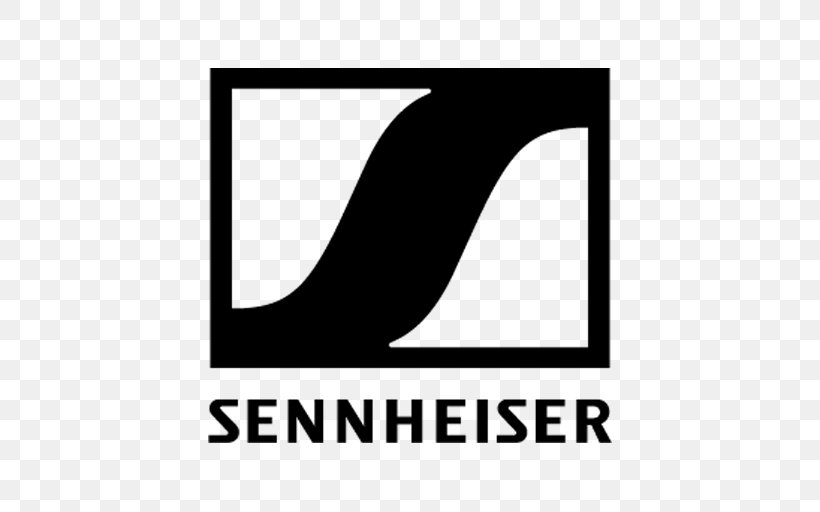 Microphone Sennheiser Logo Audio Headphones, PNG, 512x512px, Microphone, Area, Audio, Black, Black And White Download Free