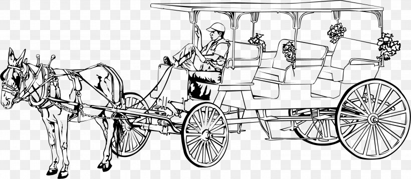 New Orleans Mardi Gras Clip Art, PNG, 3050x1333px, New Orleans, Black And White, Carriage, Cart, Cartoon Download Free