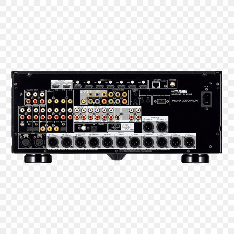 Preamplifier Yamaha Corporation AV Receiver Professional Audiovisual Industry, PNG, 1000x1000px, Preamplifier, Amplifier, Audio, Audio Equipment, Audio Power Amplifier Download Free